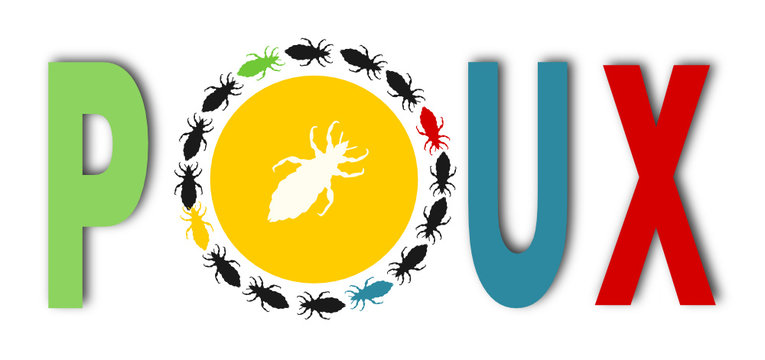 logo poux color&eacute;