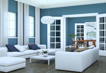Naklejka na ściany i meble modern Appartment Interior Design