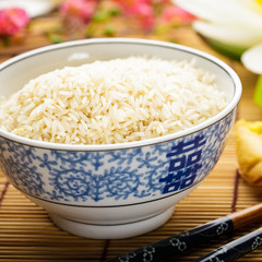 Reis in Schale - Rice in a bowl