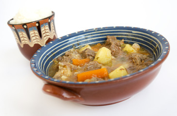 Beef stew with rice