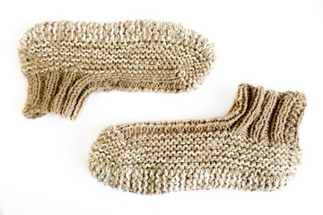 Knitted slippers