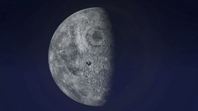 Animation of moon through all of the phases