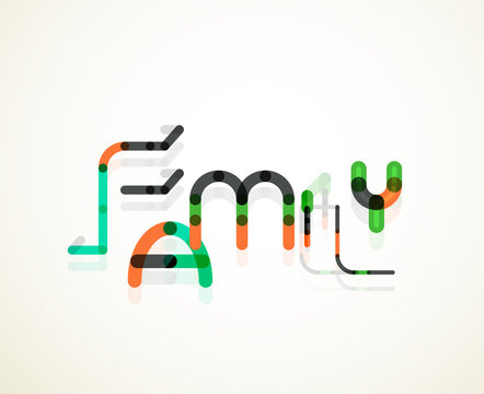 Family word concept
