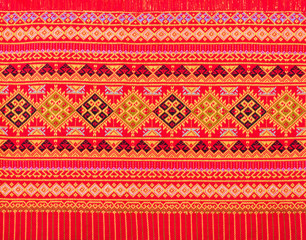 Thai sarong pattern.