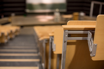 empty college auditorium
