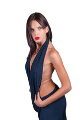 Its a dress or just a fabric - isolated over a white background