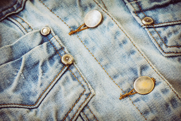 jeans shirt clothing with metal button on clothing textile indus