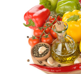 Olive oil and vegetables