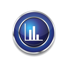 Graph Blue Vector Icon Button