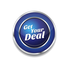 Get Your Deal Blue Vector Icon Button