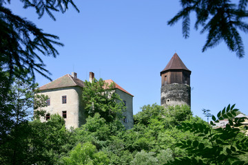 Fototapeta na wymiar castle Pirkstejn, Rataje nad Sazavou, Czech republic.