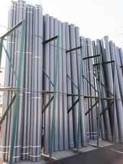 Obraz premium 東京, 日本, 工事現場, 工事, 現場, 建設, 東京都, 資材, 建設業, 建築資材, 工務店, 塩ビパイプ, 塩ビ管, 建