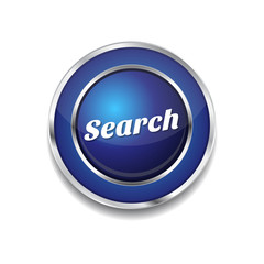 Search Blue Vector Icon Button