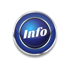 Info Blue Vector Icon Button