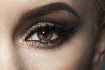 Fototapeta premium Closeup of eye makeup