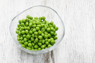 Bowl of green peas