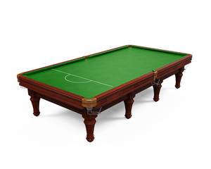 Snooker Table Isolated