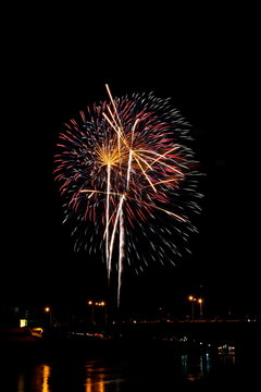 Fireworks Burst - Stock Image