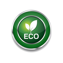 Eco Friendly Green Vector Icon Button