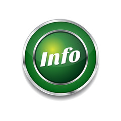 Info Green Vector Icon Button