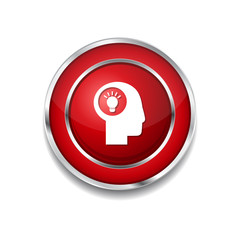 Idea Red Vector Icon Button