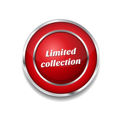 Limited Collection Red Vector Icon Button
