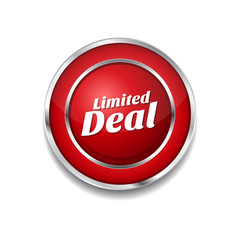 Limited Red Vector Icon Button