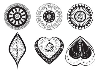 Décorations zentangle