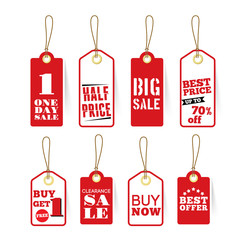 Sale Tags Label Design for retail shop