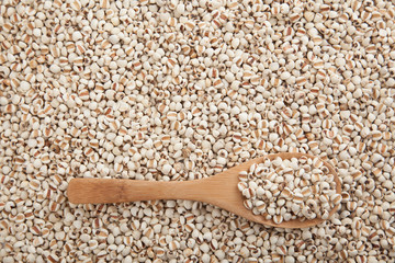 Jobs tears with wooden spoon