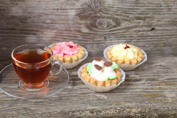 Cup of tea and cakes