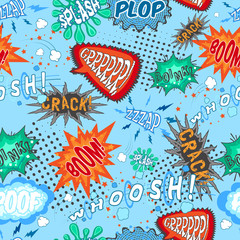 Comic Chat Seamless Pattern