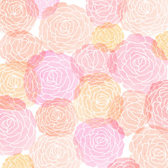 Watercolor flowers background