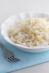 Sauerkraut in bowl