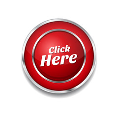 Click Here Red Vector Icon Button