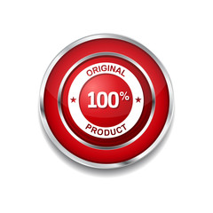 Original Product Red Vector Icon Button