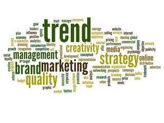 Conceptual business word cloud