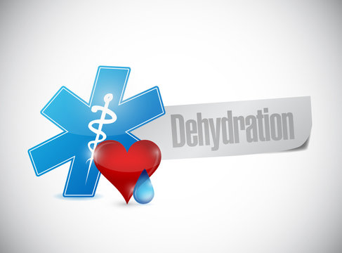 Medical Dehydration Sign Illustration