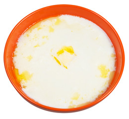 hot cream of wheat with melting butter