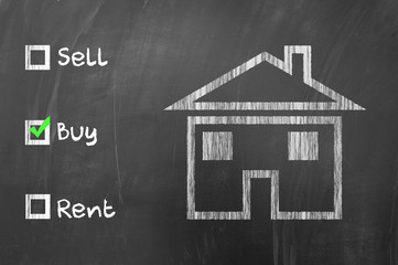 Buy a house option selected.