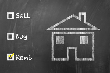 Rent a house option selected.