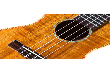 Obraz premium ukulele guitar isolated against white