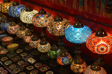 Lanterns at the Grand Bazaar, Istanbul, Turkey