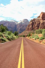 Washable wall murals Route 66 Canyon road mountains