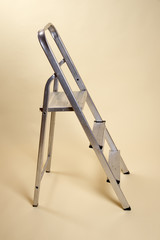 Small stepladder in the open position