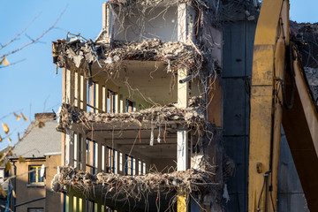 Immeuble en démolition