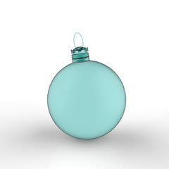  Christmas ball ornaments on white background