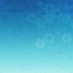 Abstract metal  molecules medical background