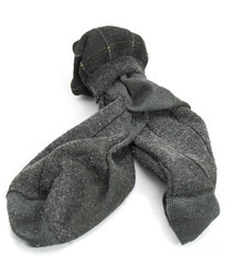 A old sock isolated on white.