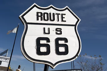 Papier Peint photo Lavable Route 66 Signe de la route 66